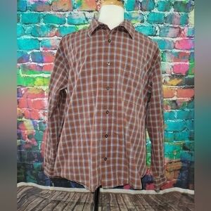 MEN'S EDDIE BAUER Classic Fit Multicolor Plaid Size XL